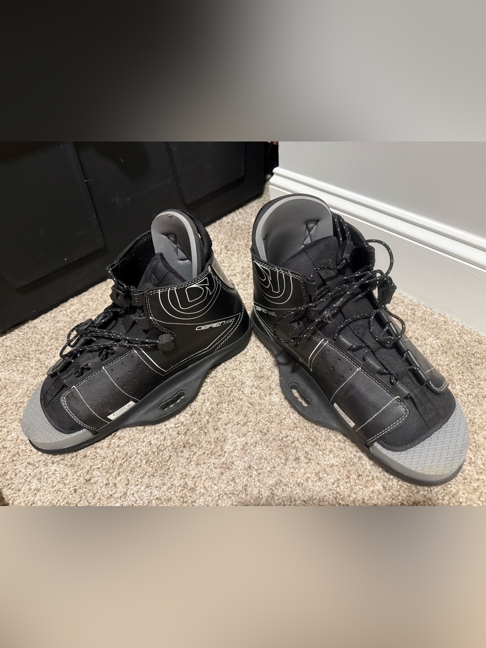 O'Brien Clutch Wakeboard Bindings Black Men’s Wakeboard Boots